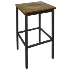 Coupon 🥰 BFM Seating 2510BWAW-SB Trent Sand Black Metal Barstool With Walnut Wood Seat 🛒
