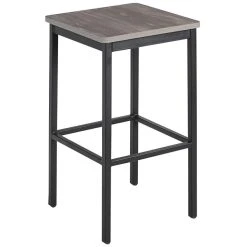 Best reviews of 🧨 BFM Seating Trent Sand Black Steel Backless Barstool With Relic Chestnut Seat 🔥