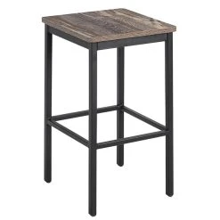 Cheap 🔔 BFM Seating Trent Sand Black Steel Backless Barstool With Relic Farmhouse Seat 🧨