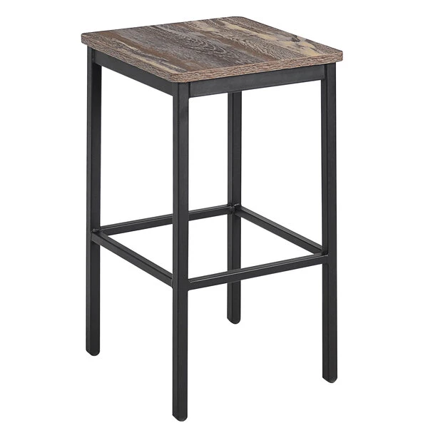 Cheap ๐ BFM Seating Trent Sand Black Steel Backless Barstool With Relic Farmhouse Seat ๐งจ