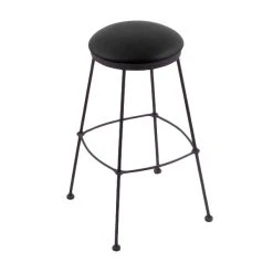 Buy 💯 Holland Bar Stool 303030BWBlkVinyl Black Wrinkle Steel Bar Height Stool With Black Vinyl Seat 🎉