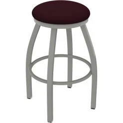 Best deal 👍 Holland Bar Stool XL 802 Misha 30" Ladderback Swivel Bar Stool With Anodized Nickel Finish And Canter Bordeaux Seat 💯