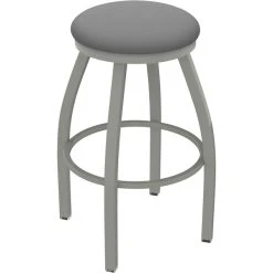 Cheapest 💯 Holland Bar Stool XL 802 Misha 30" Ladderback Swivel Bar Stool With Anodized Nickel Finish And Canter Folkstone Grey Seat ✨
