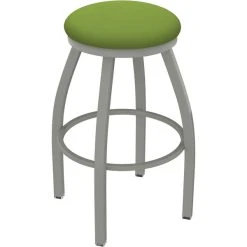 Budget 💯 Holland Bar Stool XL 802 Misha 30" Ladderback Swivel Bar Stool With Anodized Nickel Finish And Canter Kiwi Green Seat 💯