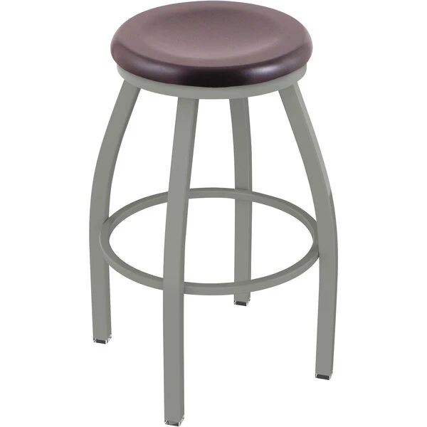 Best reviews of ๐งจ Holland Bar Stool XL 802 Misha 30" Ladderback Swivel Bar Stool With Anodized Nickel Finish And Dark Cherry Maple Seat ๐ฅฐ
