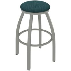 Buy 😍 Holland Bar Stool XL 802 Misha 30" Ladderback Swivel Bar Stool With Anodized Nickel Finish And Graph Tidal Seat 🛒