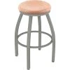 Best Sale 🥰 Holland Bar Stool XL 802 Misha 30" Ladderback Swivel Bar Stool With Anodized Nickel Finish And Natural Oak Seat ⌛