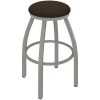 Buy 😉 Holland Bar Stool XL 802 Misha 30" Ladderback Swivel Bar Stool With Anodized Nickel Finish And Rein Coffee Seat 😍