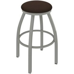 Buy 😉 Holland Bar Stool XL 802 Misha 30" Ladderback Swivel Bar Stool With Anodized Nickel Finish And Rein Coffee Seat 😍