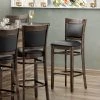 Best deal 🌟 Lancaster Table & Seating Sofia Vintage Finish Upholstered Back Bar Height Chair With Black Padded Seat 🔔