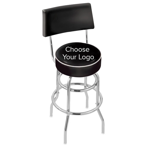 Best reviews of ๐งจ Holland Bar Stool Logo Double Ring Swivel Stool With Padded Back And Seat ๐
