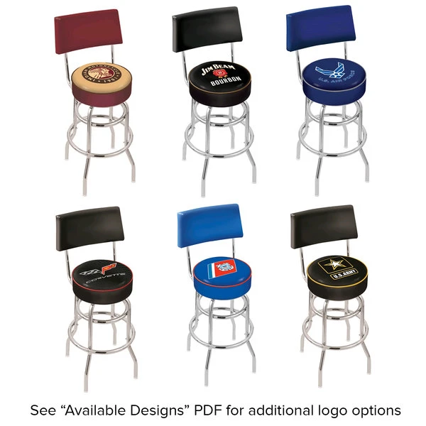 Best reviews of ๐งจ Holland Bar Stool Logo Double Ring Swivel Stool With Padded Back And Seat ๐ - Image 2