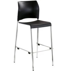 Best reviews of ๐ National Public Seating 8810B-11-10 Cafetorium 44 5/8" Black Stackable Bar Stool With Plastic Seat And Back โจ