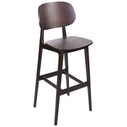 Best reviews of ❤️ BFM Seating ZWB22DW-DW Emma Dark Walnut Bar Height Chair ✨