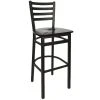 Best reviews of 🎉 BFM Seating 2160BBLW-SB Lima Metal Ladder Back Barstool With Black Wooden Seat 🎉