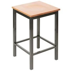 Best deal 🎁 BFM Seating 2510HNTW-CL Trent Clear 🧥 Coated Steel Counter Height Bar Stool With Natural Wooden Seat 👍