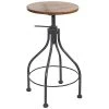 Cheapest 🎁 BFM Seating Lincoln Screw Clear 🧥 Coated Steel Backless Barstool With Autumn Ash Wood Seat 🧨