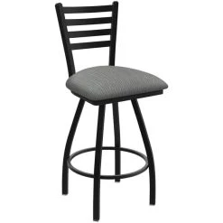 Coupon 🥰 Holland Bar Stool XL 410 Jackie 30" Ladderback Swivel Bar Stool With Black Wrinkle Finish And Graph Alpine Seat 👏