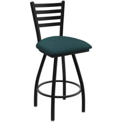 Deals 🔔 Holland Bar Stool XL 410 Jackie 30" Ladderback Swivel Bar Stool With Black Wrinkle Finish And Graph Tidal Seat ⭐