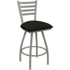 Cheap ๐ Holland Bar Stool Holland Barstool XL 410 Jackie 30" Ladderback Swivel Bar Stool With Anodized Nickel Finish And Canter Espresso Seat ๐ฅฐ