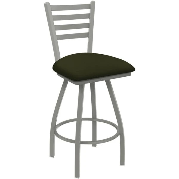 Buy 🎁 Holland Bar Stool Holland Barstool XL 410 Jackie 30" Ladderback Swivel Bar Stool With Anodized Nickel Finish And Canter Pine Seat 👍