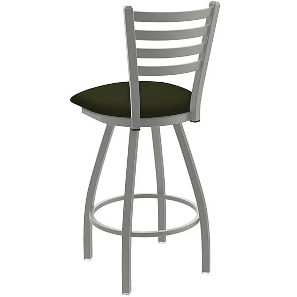 Buy 🎁 Holland Bar Stool Holland Barstool XL 410 Jackie 30" Ladderback Swivel Bar Stool With Anodized Nickel Finish And Canter Pine Seat 👍 - Image 2