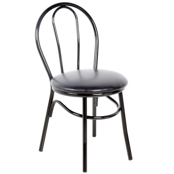 Hot Sale โค๏ธ Lancaster Table & Seating Black Hairpin Cafe Chair With 1 1/4" Padded Seat ๐ฅ - Image 2