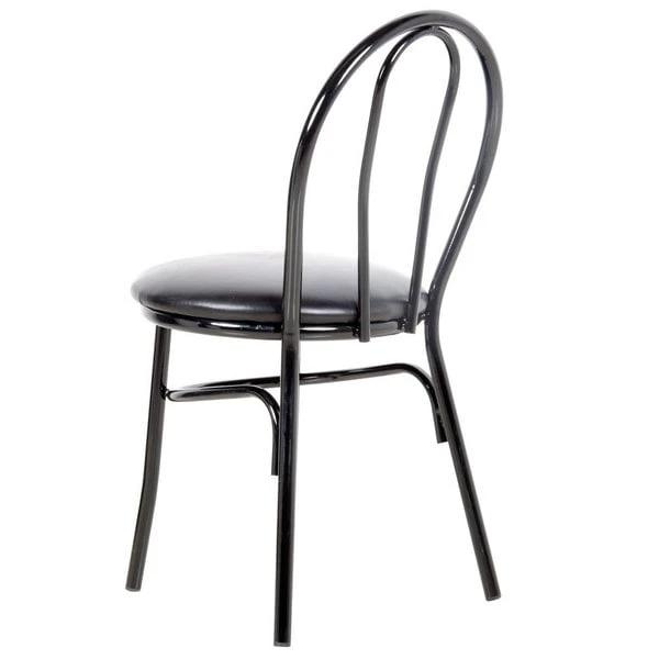 Hot Sale โค๏ธ Lancaster Table & Seating Black Hairpin Cafe Chair With 1 1/4" Padded Seat ๐ฅ - Image 3