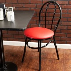 Best reviews of โญ Lancaster Table & Seating Red Hairpin Cafe Chair With 1 1/4" Padded Seat ๐