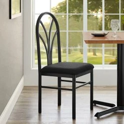 Top 10 🎁 Lancaster Table & Seating Black 4 Spoke Restaurant Dining Room Chair With 1 3/4" Padded Seat 😀