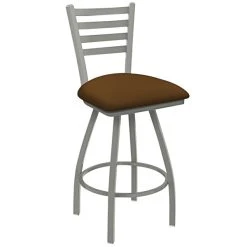Best reviews of ๐ Holland Bar Stool XL 410 Jackie 25" Ladderback Swivel Counter Stool With Anodized Nickel Finish And Canter Thatch Padded Seat ๐คฉ