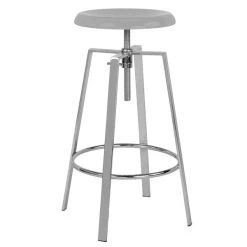 Best reviews of 🛒 Flash Furniture CH-181070-26S-CHR-GG Toledo Industrial Style Chrome Bar Stool With Adjustable Height Seat 🧨