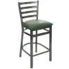Cheapest 🤩 BFM Seating 2160HGNV-CL Lima Clear 🧥 Coated Steel Counter Height Bar Stool With 2" Green Vinyl Seat 🔥