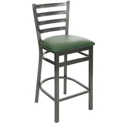 Cheapest 🤩 BFM Seating 2160HGNV-CL Lima Clear 🧥 Coated Steel Counter Height Bar Stool With 2" Green Vinyl Seat 🔥